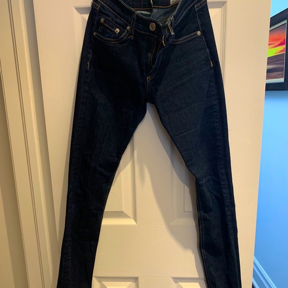 Rag and Bone Dark Blue Wash Skinny Jean - Picture 1 of 4